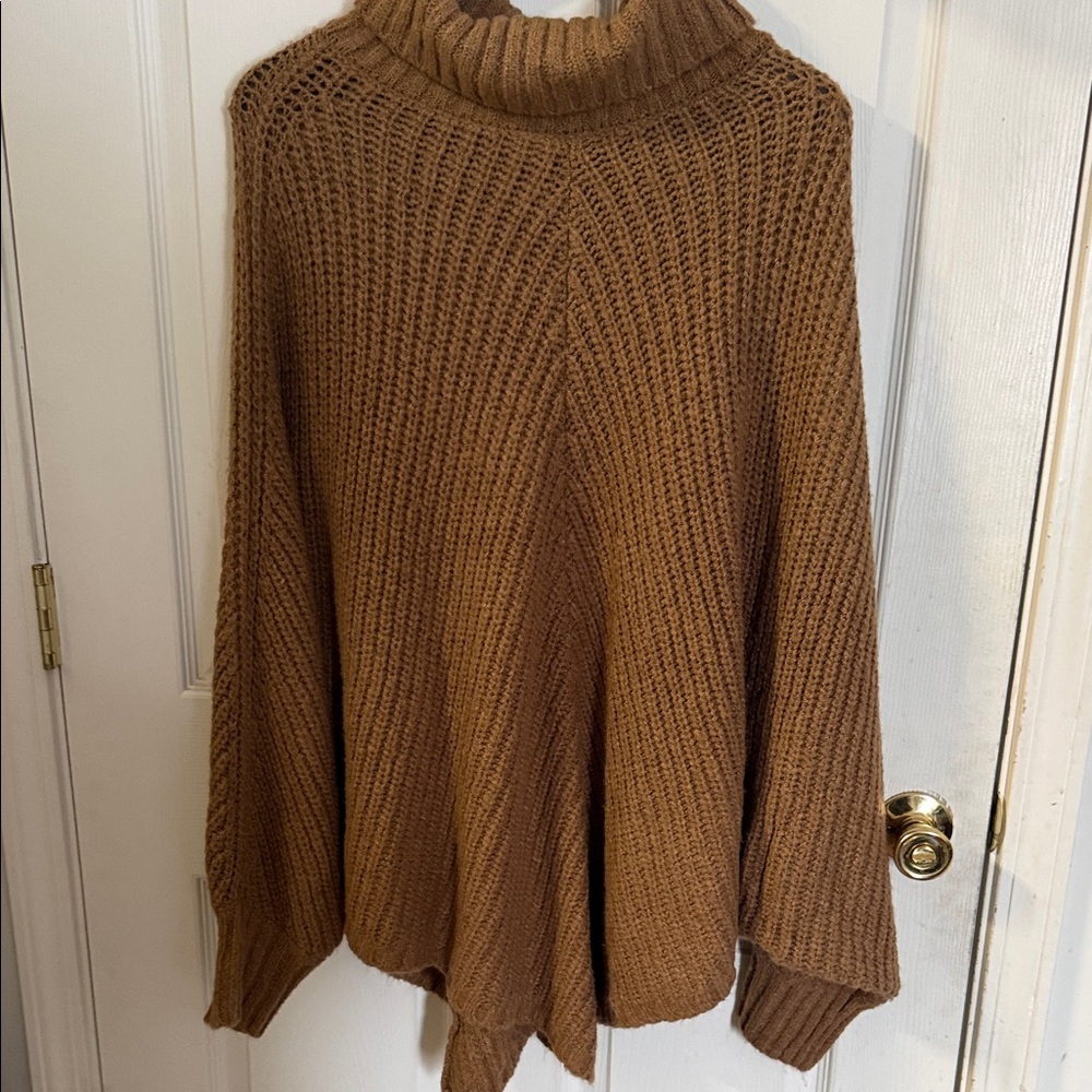 Torrid Warm Brown Cowl Neck Sweater